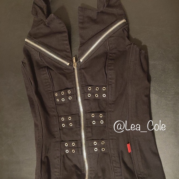 XS Tripp NYC Full-Zip Corset Vest For Women. - Picture 2 of 5